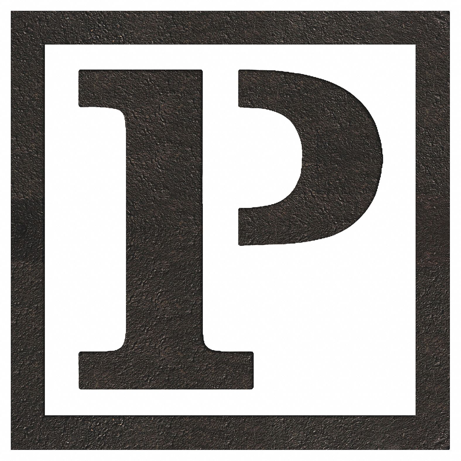 Parking Lot Symbols, 53 in Overall Wd, Pavement Stencil 419Z89STL