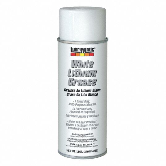 LUBRIMATIC White, Lithium, Multipurpose Grease, 12 oz, 2 NLGI Grade