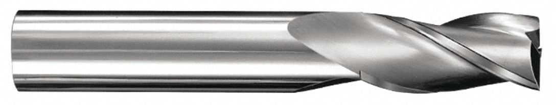 Sq. End  Mill, 1/2" Dia, 1" Cut, Carbide