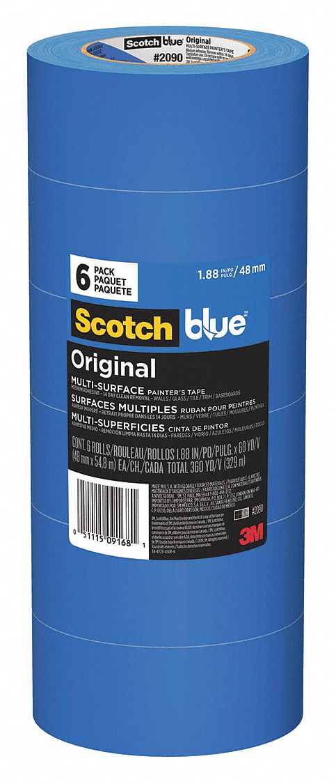 3M ScotchBlue 1.88 in. x 60 yds. Original Multi-Surface Painter's Tape (6-pack) (Case of 6)