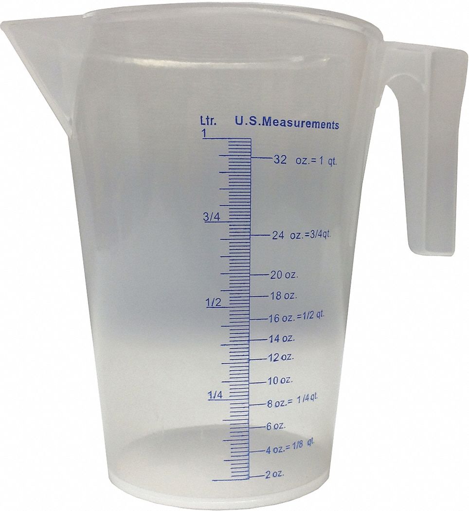 MEASURING CONTAINER FIXED SPOUT 1QT