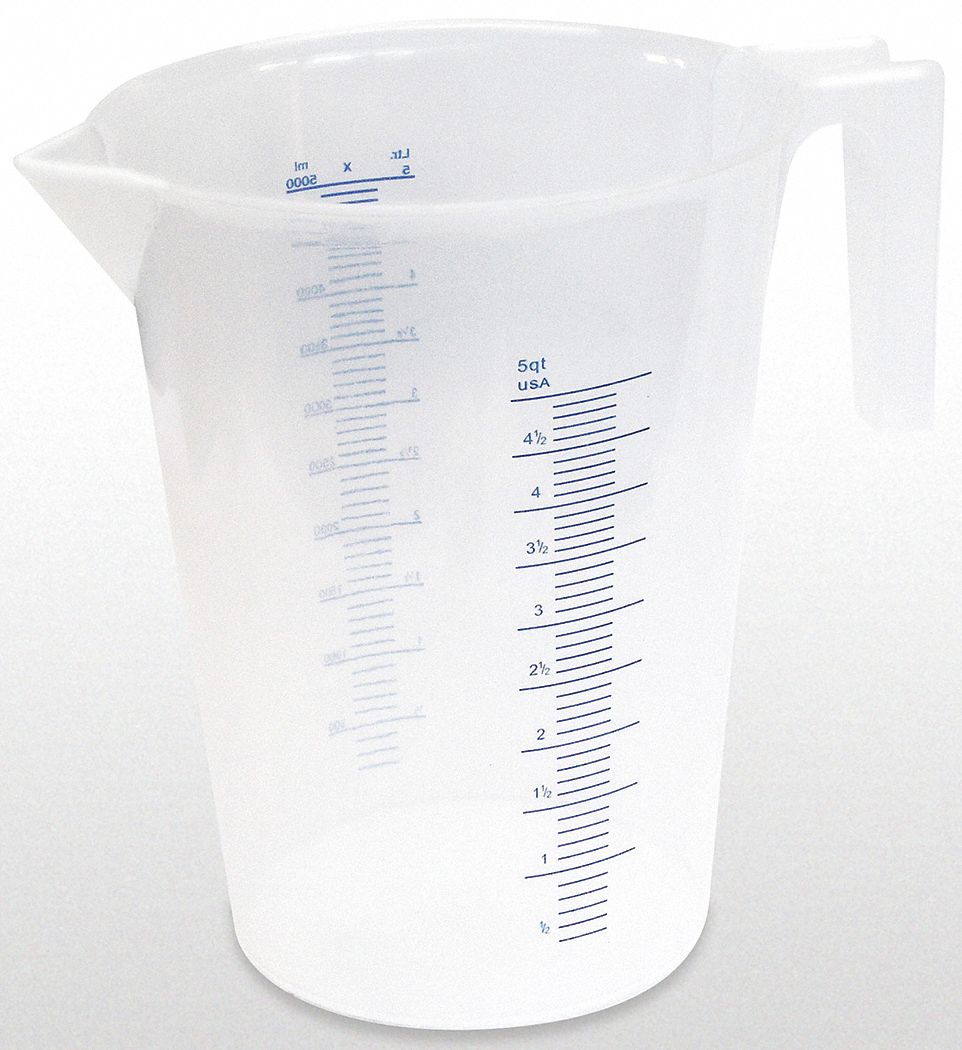 MEASURING CONTAINER FIXED SPOUT 5QT