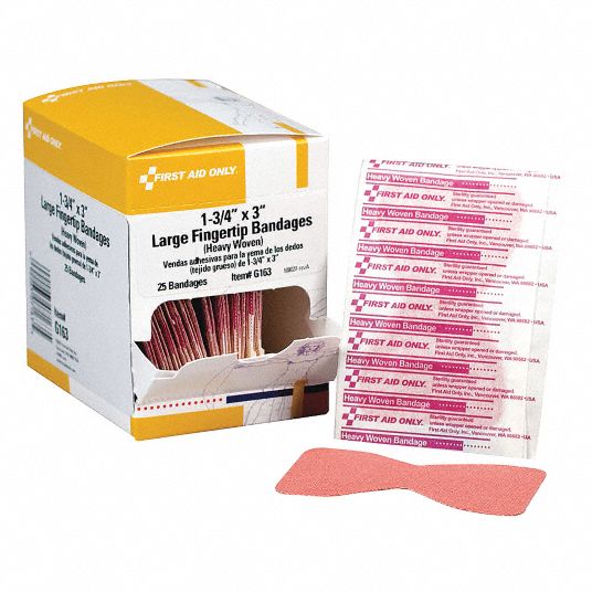 First Aid Only 3 In Lg 1 34 In Wd Adhesive Bandages 41cp72g163