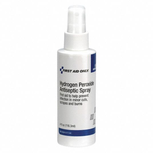 First Aid Only Hydrogen Peroxide Spray Liquid Solution Spray Bottle 3 Hydrogen Peroxide 