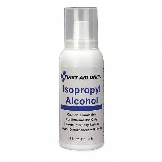 FIRST AID ONLY Rubbing Alcohol, Liquid Solution, Spray Bottle, 4.000 oz