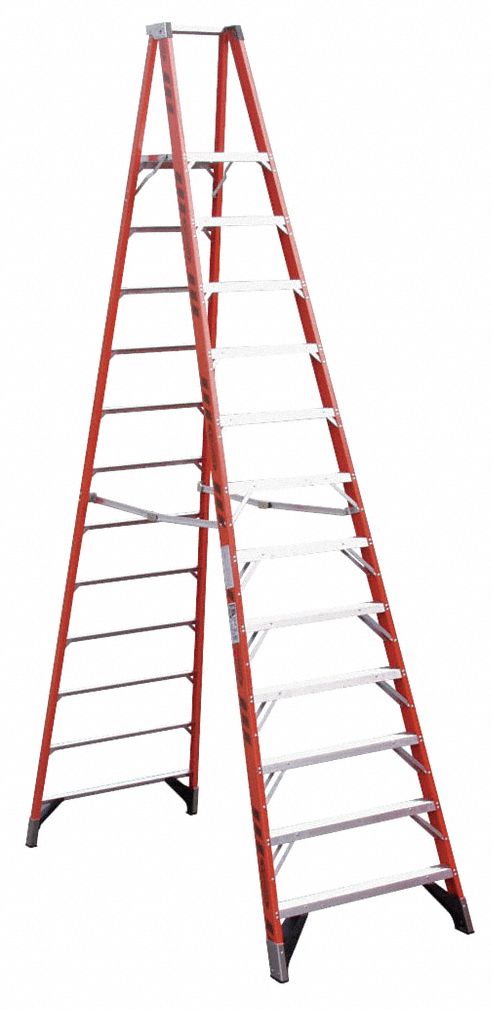 41D243 - Platform Stepladder 12 ft. FGL 375 lb.