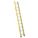 STRAIGHT LADDER, 3.8 IN OVERALL H, FIBREGLASS, 375 LB MAX LOAD CAPACITY, 24 LB W