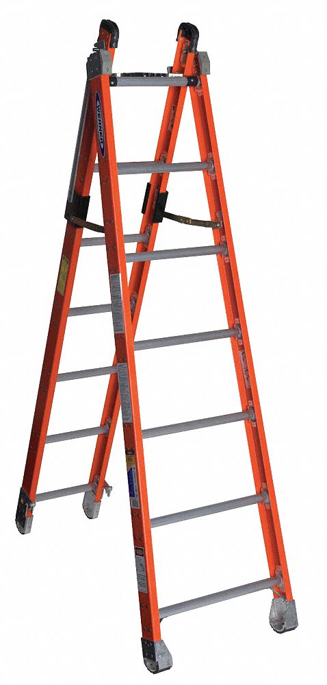 41D279 - Combination Ladder H 7 ft. Fiberglass