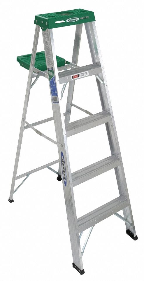 STEPLADDER,350,H 5 FT.,SPREAD 35-1/2 IN