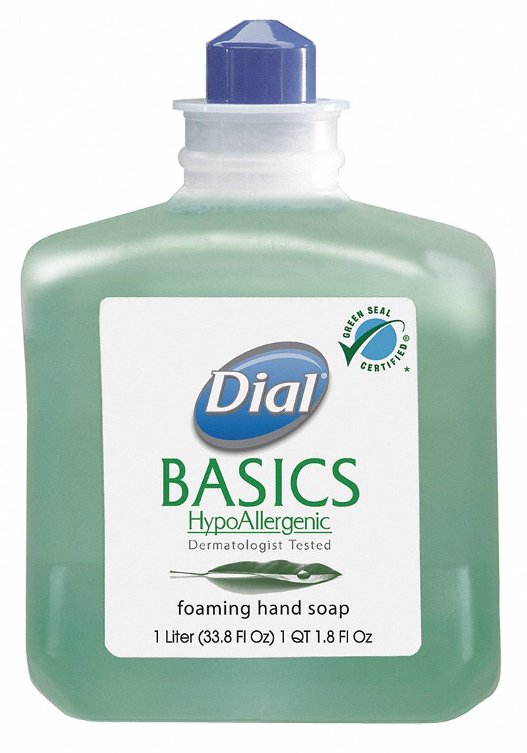 DIAL Hand Soap: 1,000 mL Size, Requires Dispenser, Dial, Hypoallergenic ...