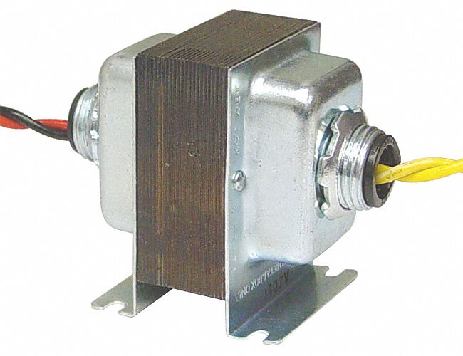 CLASS 2 TRANSFORMER, 20VA, 208V AC, 24V AC, INHERENTLY LIMITED, FOOT