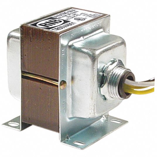 FUNCTIONAL DEVICES INC / RIB Class 2 Transformer: 120V AC, 24V AC, 50 VA,  1/2 in Hub/Foot, Pigtails