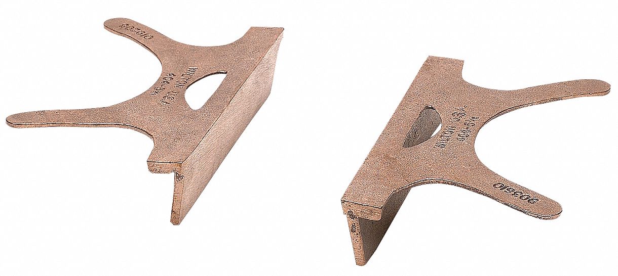 REPLACEMENT VISE JAW, COPPER, FOR 3 1/2 IN VISE JAW W, PR
