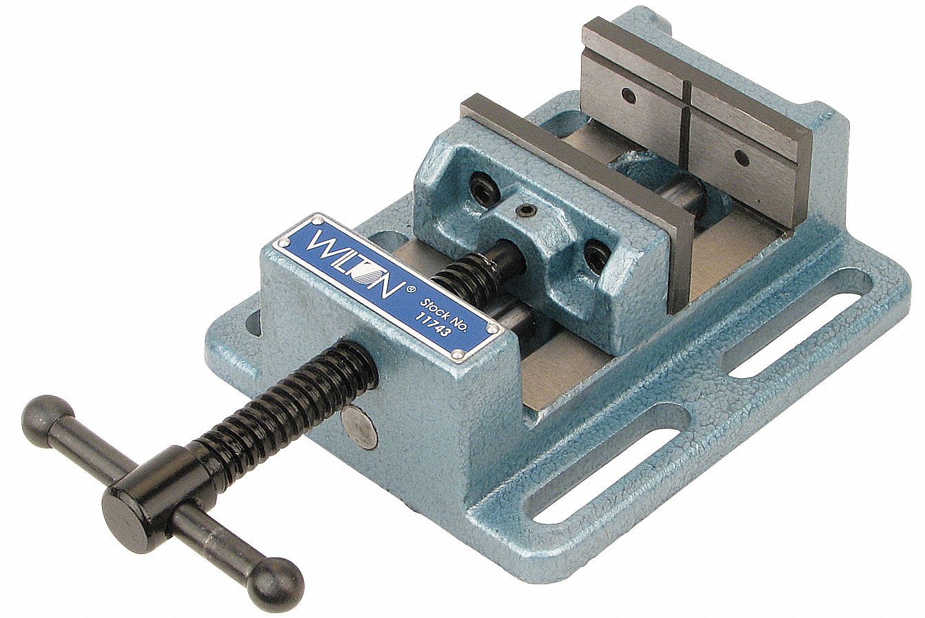 WILTON Machine Vise, Low Profile, 6 in Jaw Opening (In.), 6 in Jaw ...