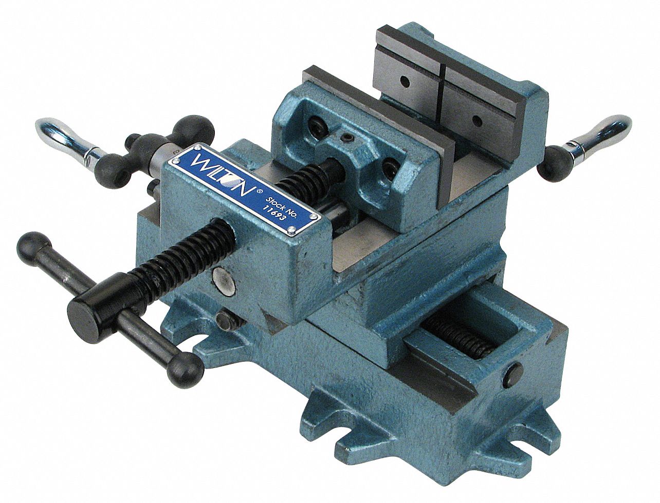 WILTON Machine Vise, Cross Slide, 4 in Jaw Opening (In.), 4 in Jaw