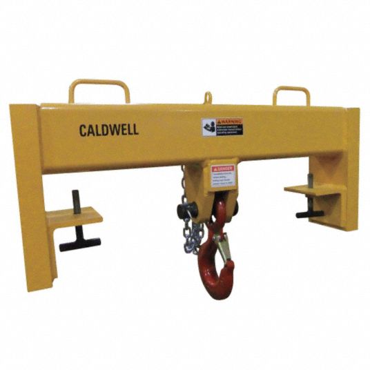 Caldwell Double Fork Single Fixed Hook Welded Steel Forklift Lifting