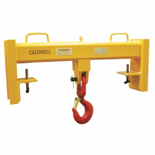 CALDWELL Forklift Lifting Beam: 30,000 lb Load Capacity, 4-1/2 in H x ...