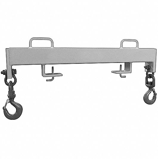 Double Fork, Single Swivel Hook Forklift Lifting Beams and Hooks