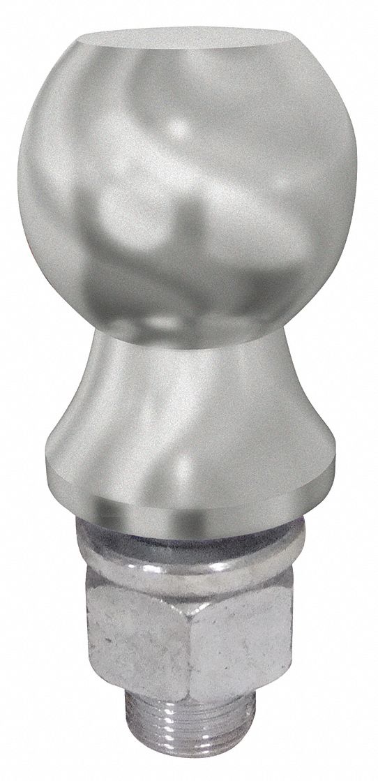 Trailer Spotter Hitch Insert Ball: 1 7/8 in, 1 7/8 in Overall Ht, 2, 000 lb Load Capacity - Max