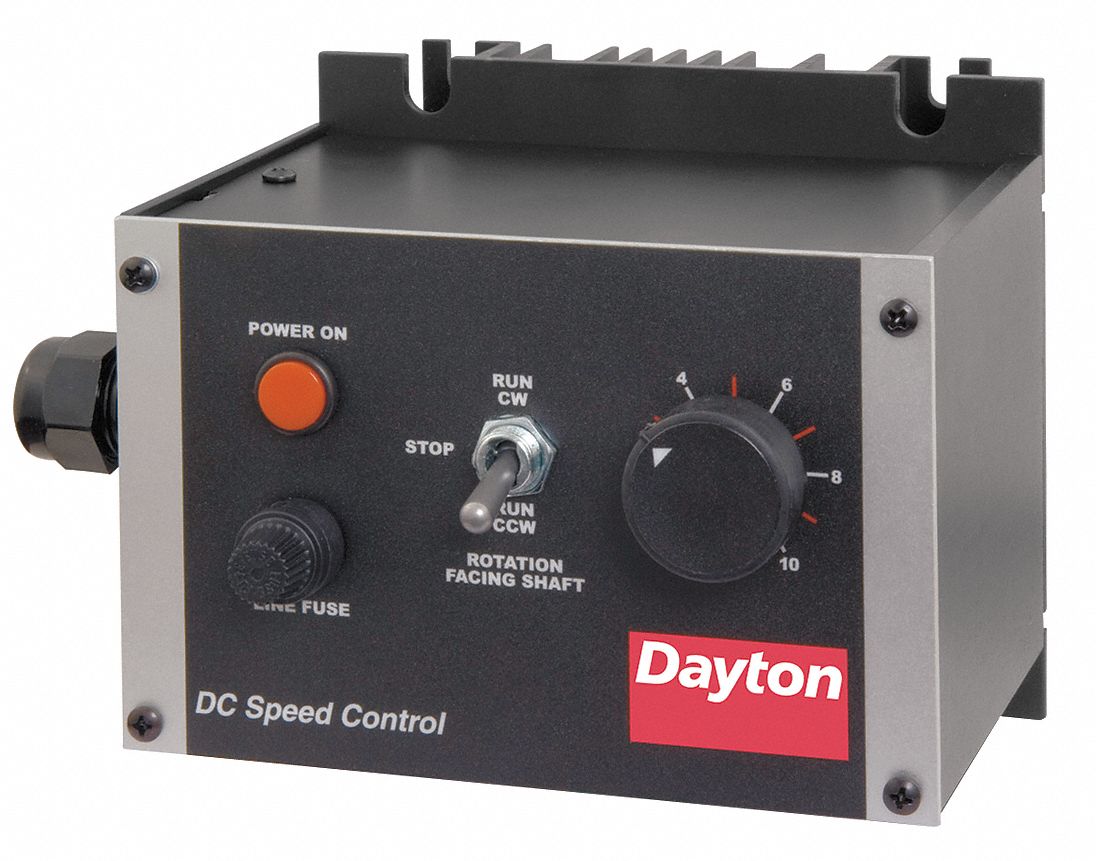 DAYTON DC Speed Control,NEMA 1,0 to 90/180V DC Voltage Output,10 A Max. Amps - 41D720|41D720 ...