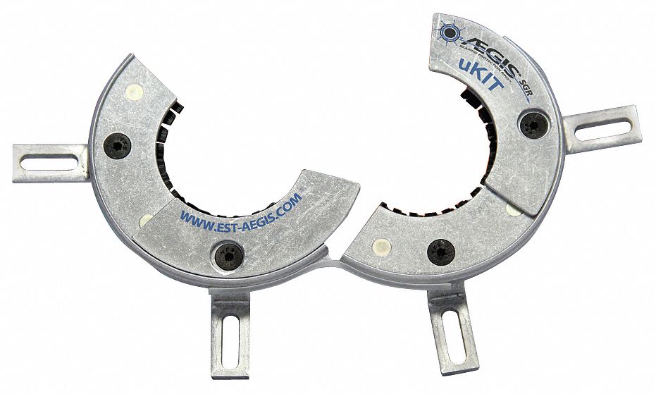Split Bearing Protection Ring: Fits 1 5/8 in Shaft Dia., 254T/256T/284TS/286TS, Aluminum