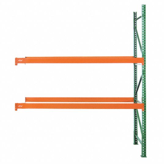 HUSKY RACK & WIRE Pallet Rack Add-On Unit: 99 in x 48 in x 10 ft, 16 ga  Beams, 14 ga Uprights