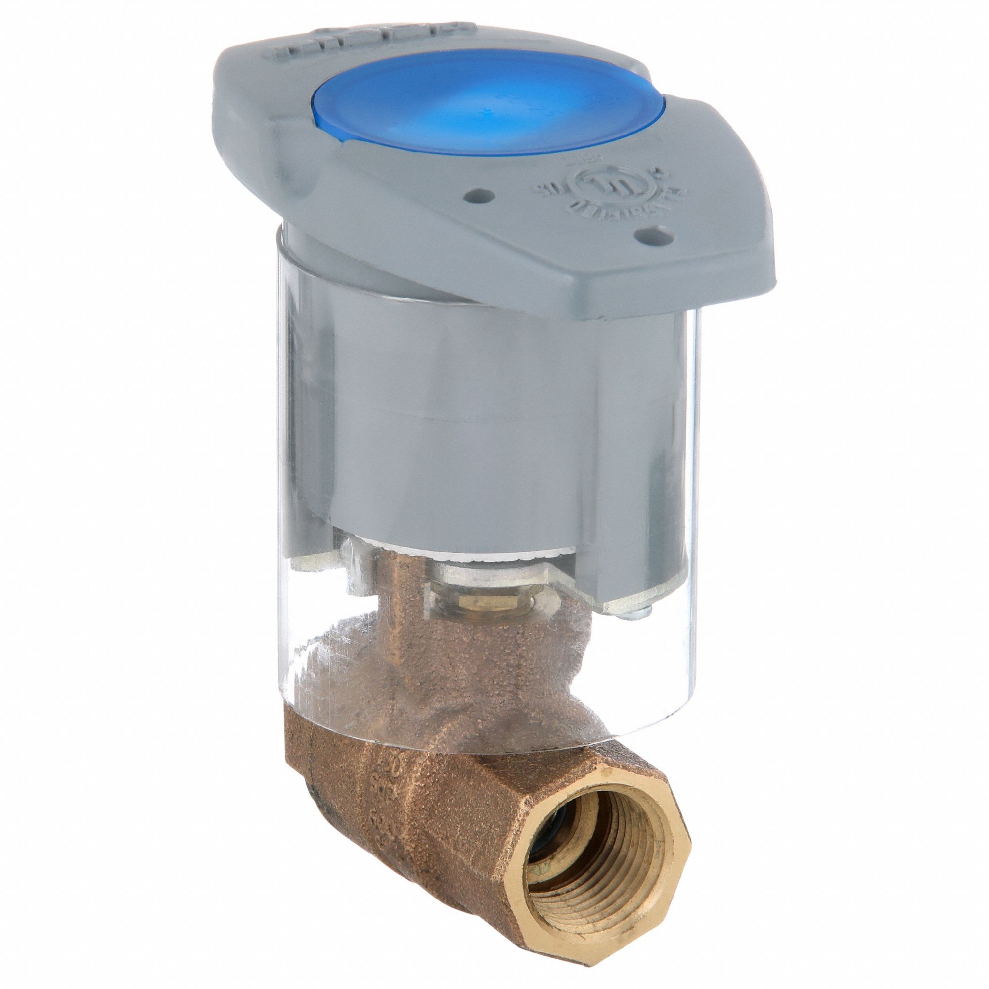 Manual Two-Way Ball Valve: 1/2 in, Bronze, Straight, FNPT x FNPT, 600 psi Max. Pressure (CWP)