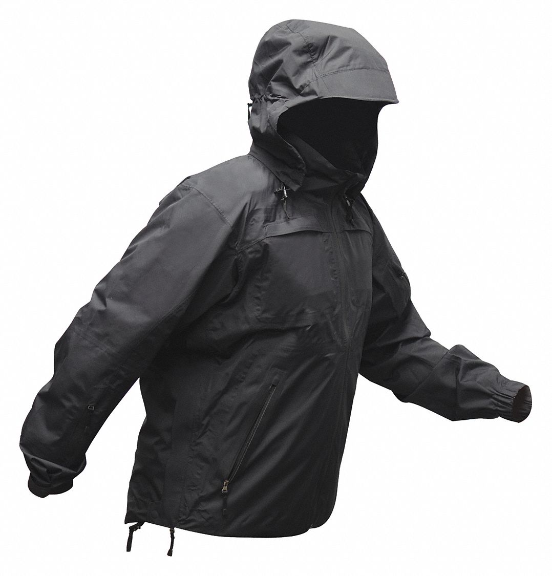 Windtex Rain Jacket Long Sleeve Black M 