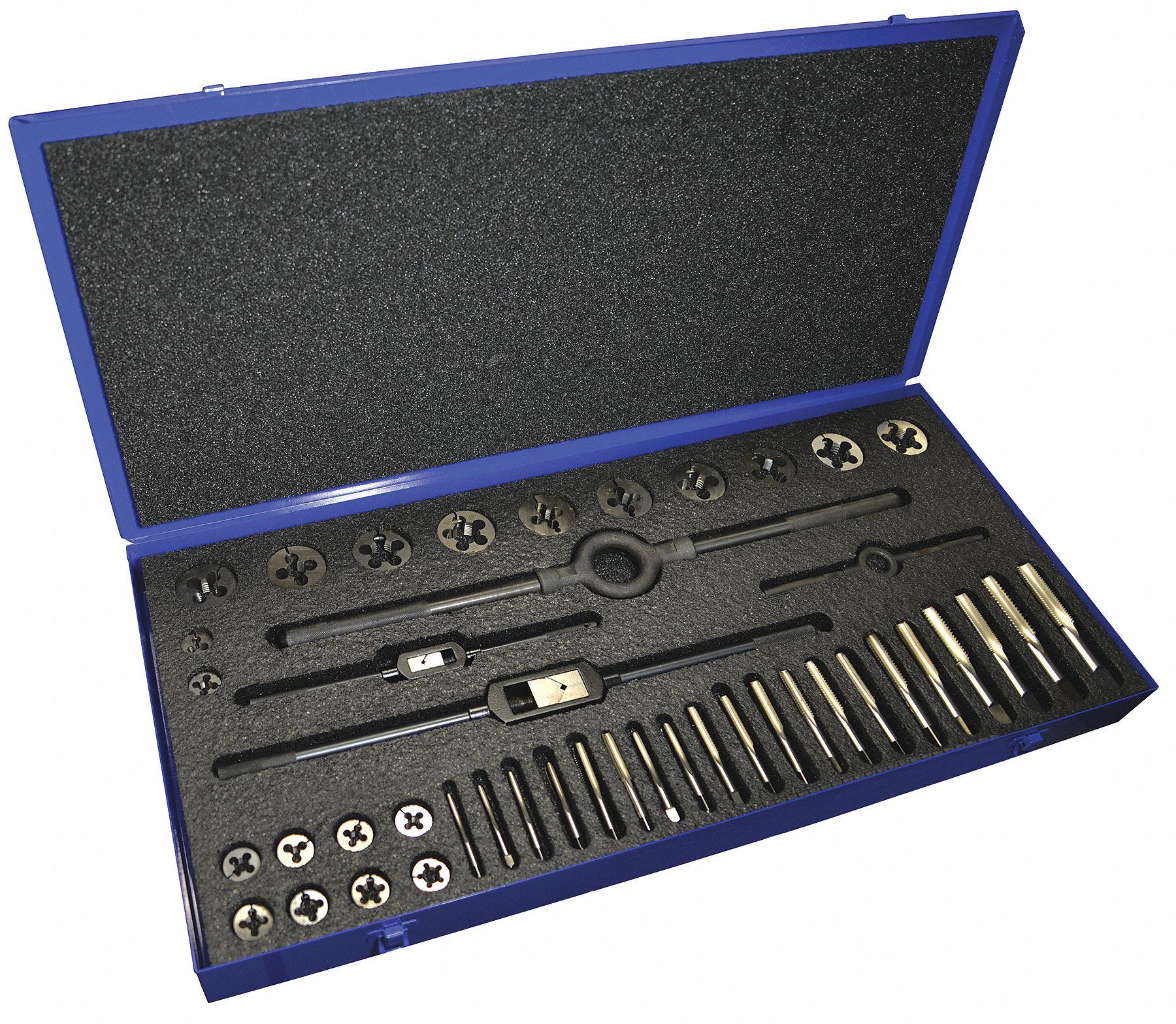 Tap and deals die threading set