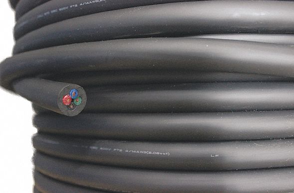 POWER CORD, 14-GAUGE, 4-CORE, FOR TROLLEYS