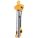 AIR HOIST, HOOK MOUNT, LD CAP 2 TON, 20 FT LIFT/16 FT PUSH BUTTON, 10 FPM, YELLOW