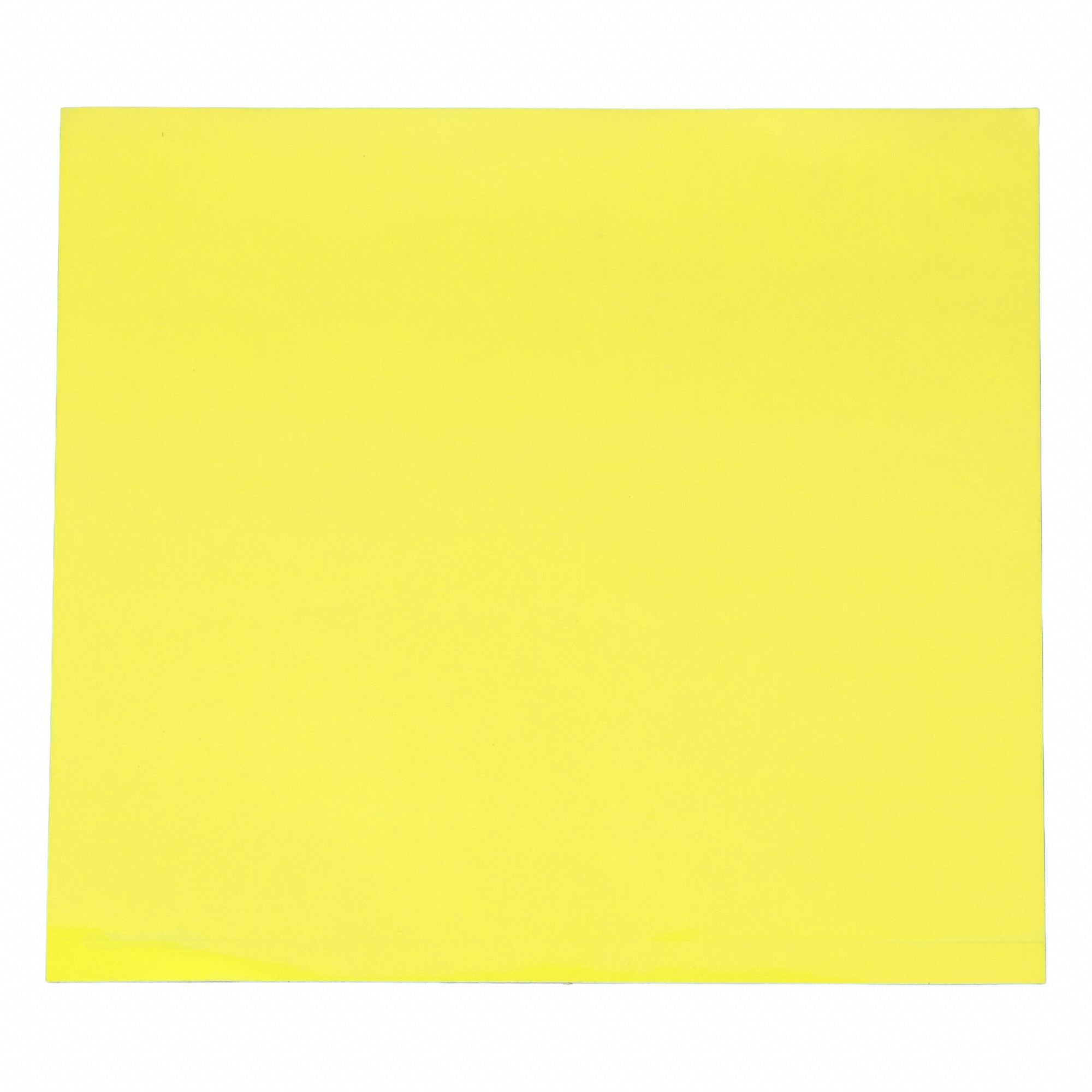 Label: Yellow, 9 in Label Wd, 10 in Label Ht, Polyester