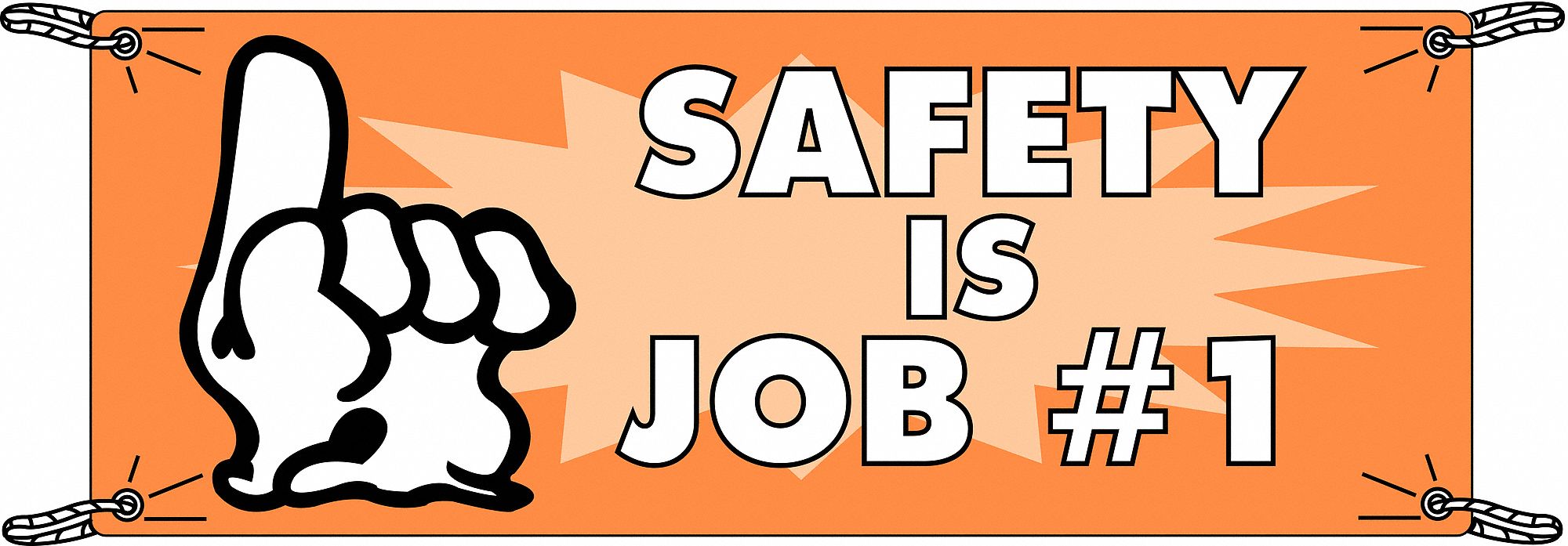 Banner: Vinyl, 48 in x 120 in Nominal Sign Size, Indoor Only, 1 Printed Sides