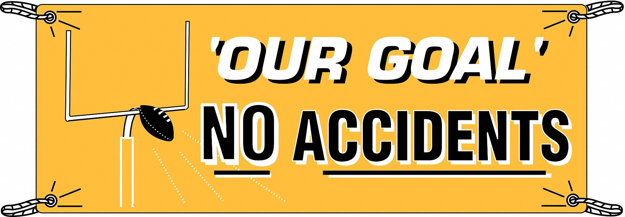 Banner: Polyethylene, 48 in x 120 in Nominal Sign Size, Indoor/Outdoor, 1 Printed Sides