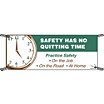 Practice Safety On The Job On The Road At Home Banners image