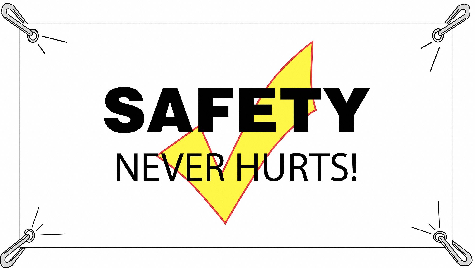 Banner: Vinyl, 36 in x 60 in Nominal Sign Size, Indoor/Outdoor, 1 Printed Sides