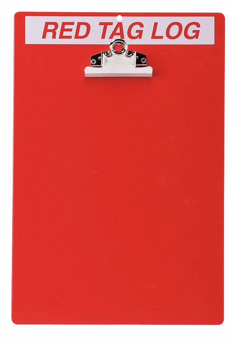 RED TAG CLIPBOARD