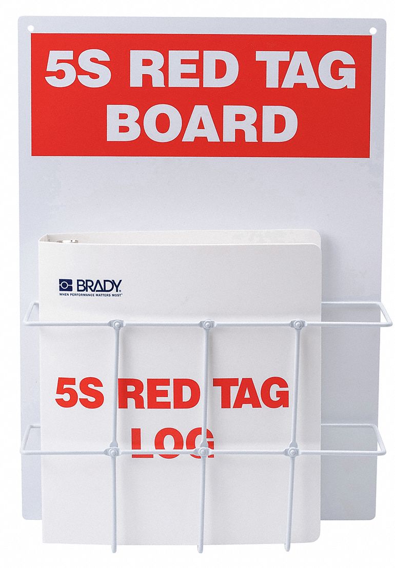 41F345 - Red Tag Binder Station With Binder