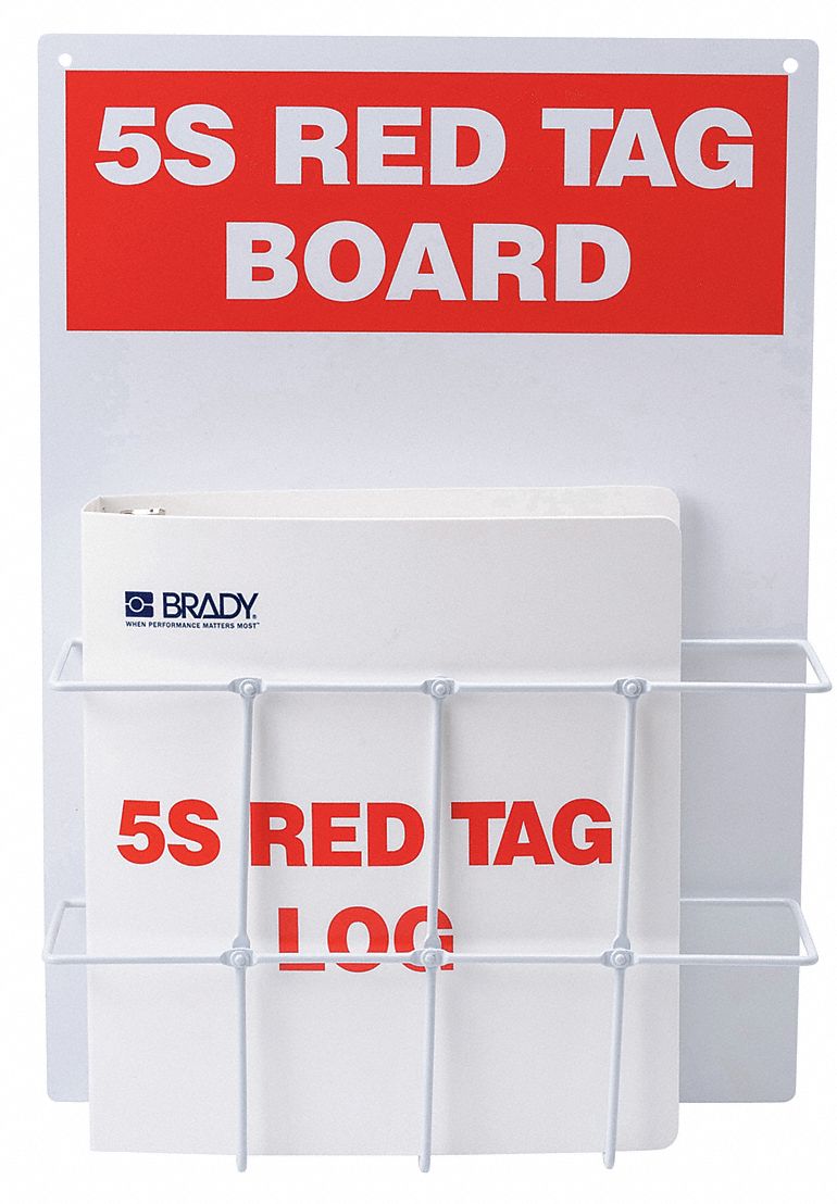 RED TAG BINDER STATION WITH BINDER