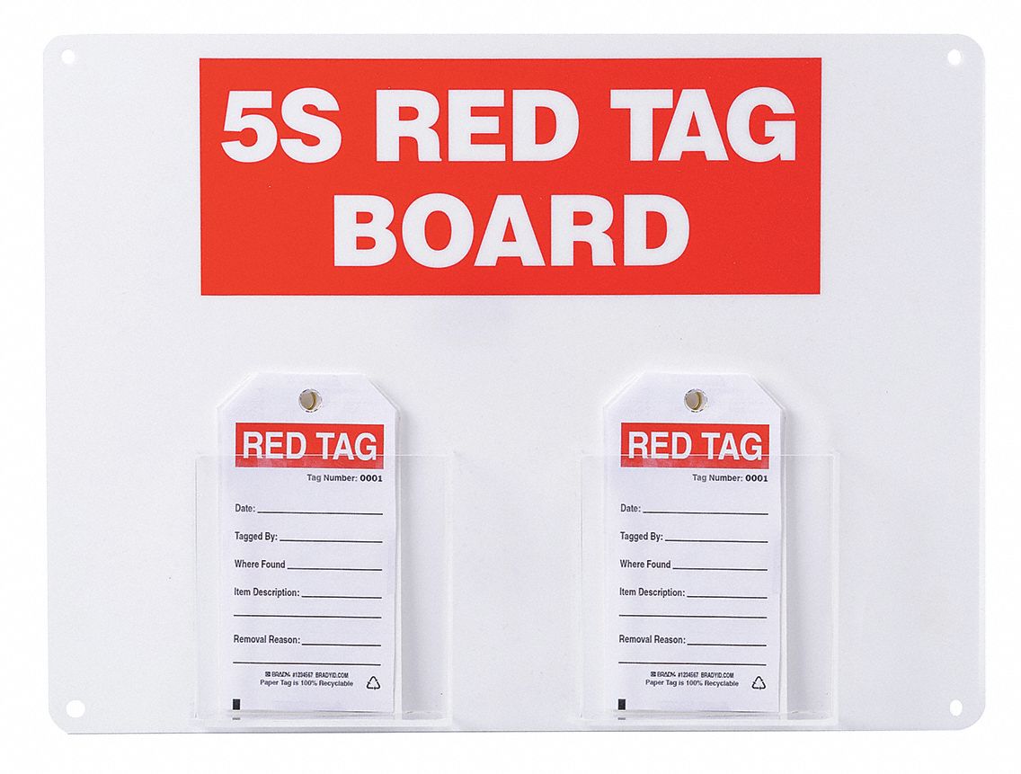 41F346 - Red Tag Station Small Tags