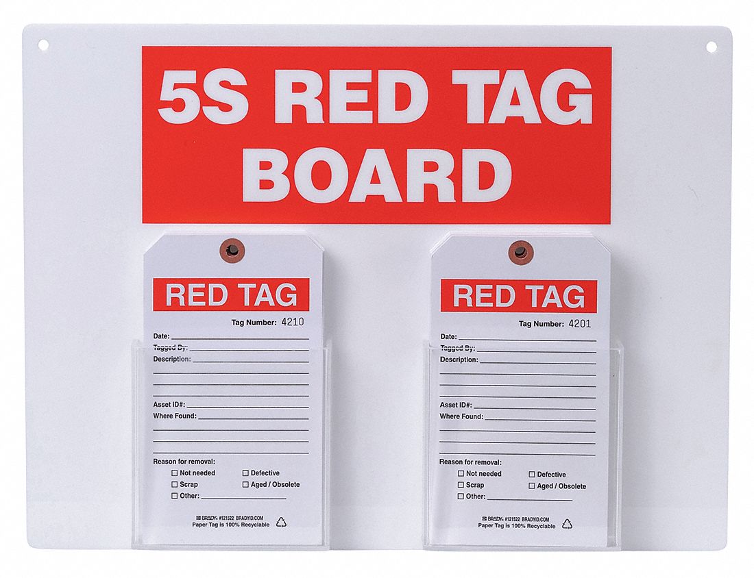 41F347 - Red Tag Station Large Tags