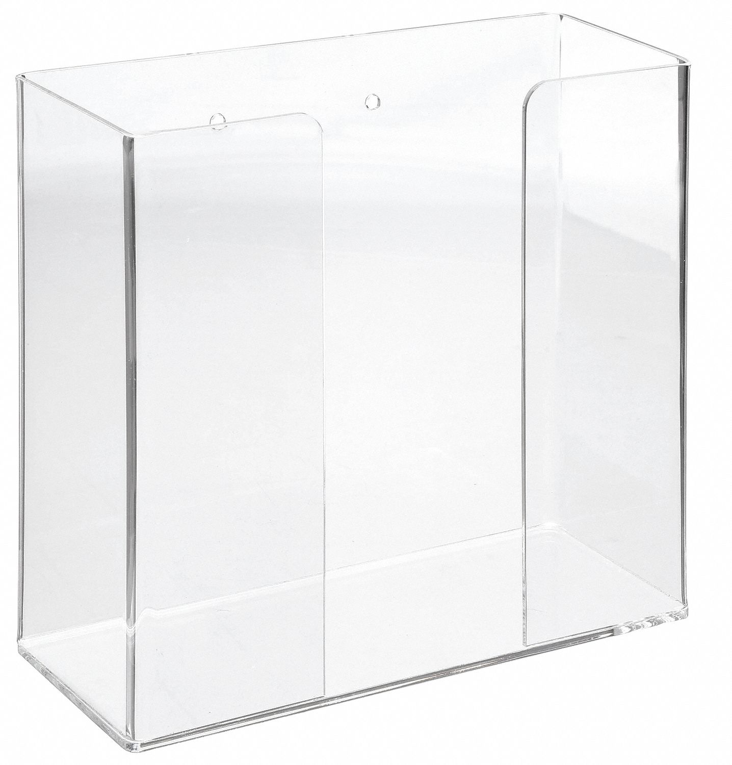 GLOVE DISPENSER, CLEAR, ACRYLIC PLASTIC, 10 X 10 7/8 X 4 1/8 IN, 2 BOXES