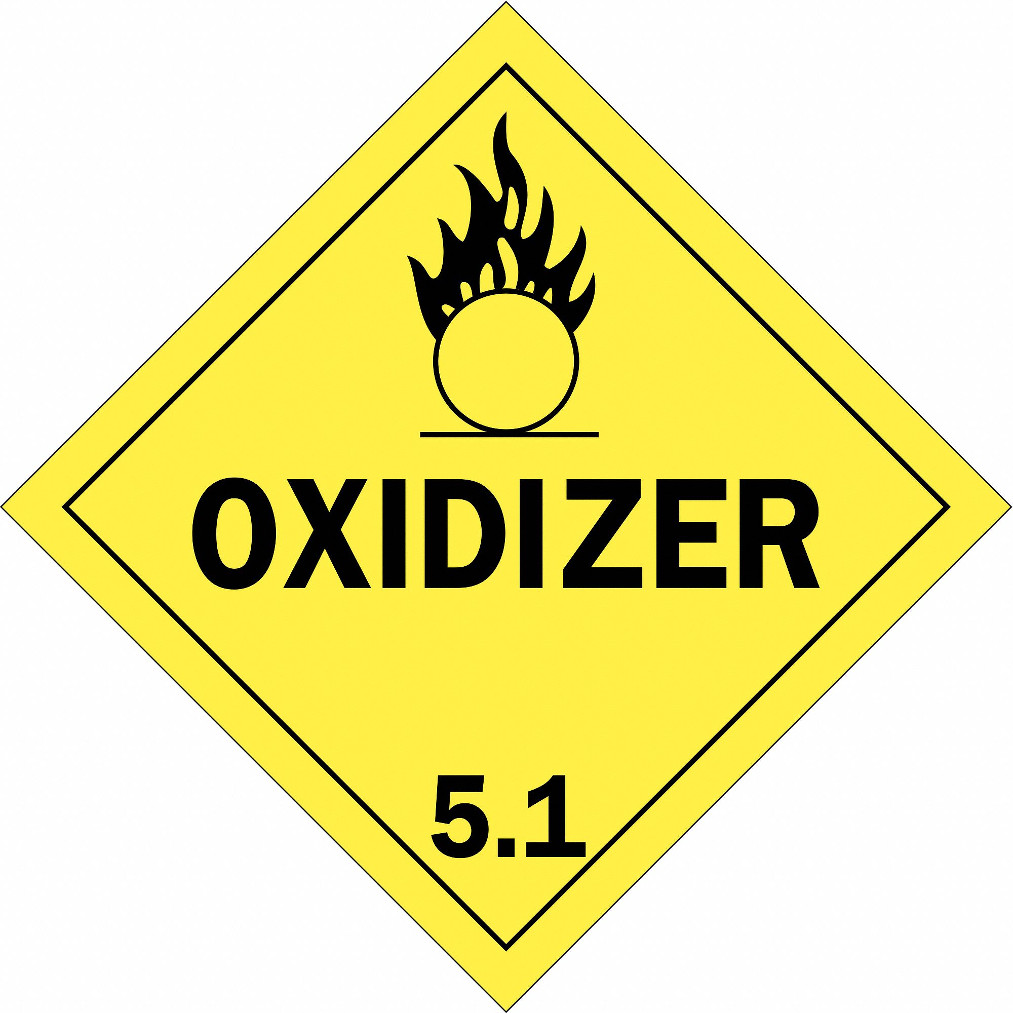 DOT CONTAINER PLACARD, 10-3/4