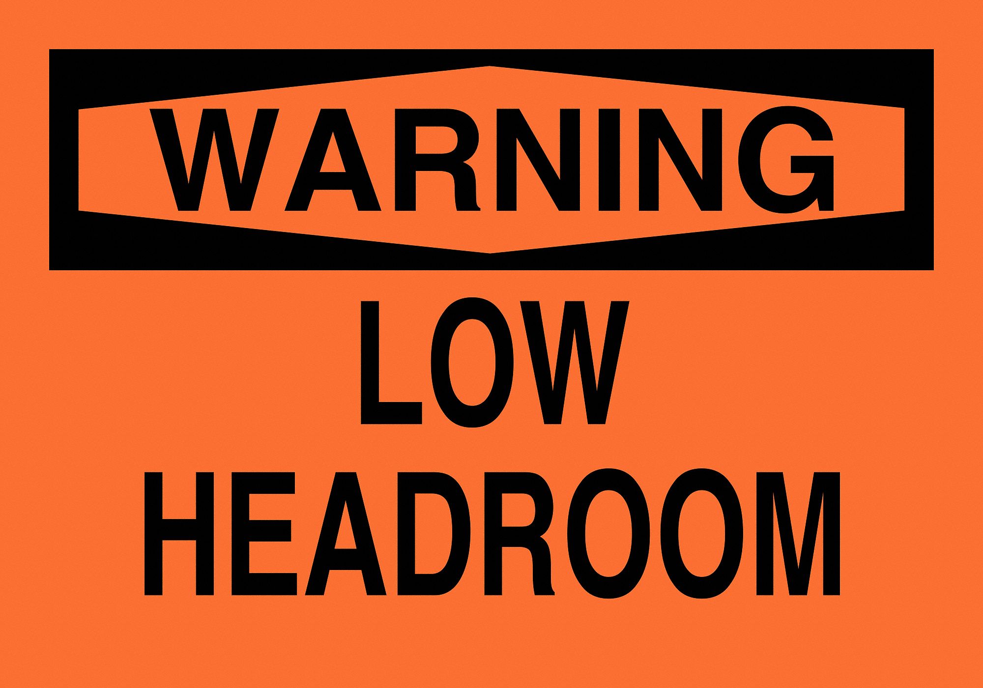 SIGN WARNING 7X10