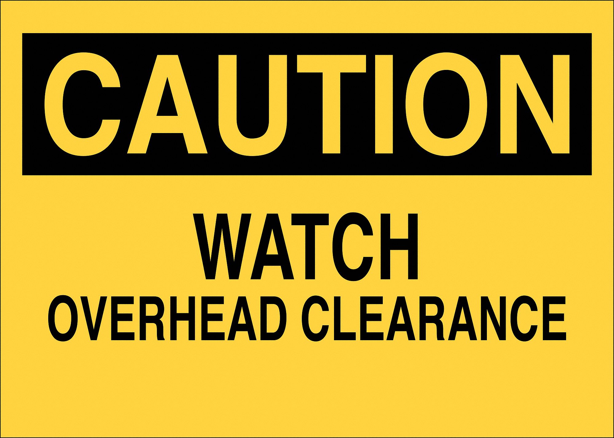 ECRITEAU PRENEZ GARDE AU-DESSUS