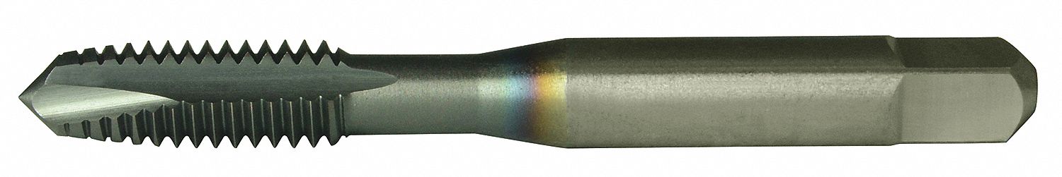 SPIRAL POINT TAP, M8X1.25 THREAD, 28.57MM THREAD L, 69.06MM OVERALL L, HSS, TICN