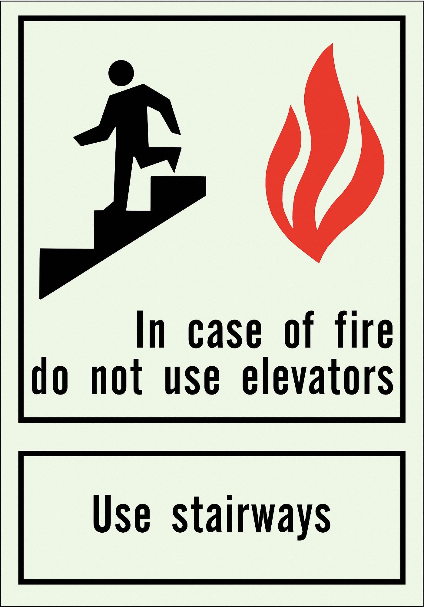 SIGN,IN CASE OF FIRE,10