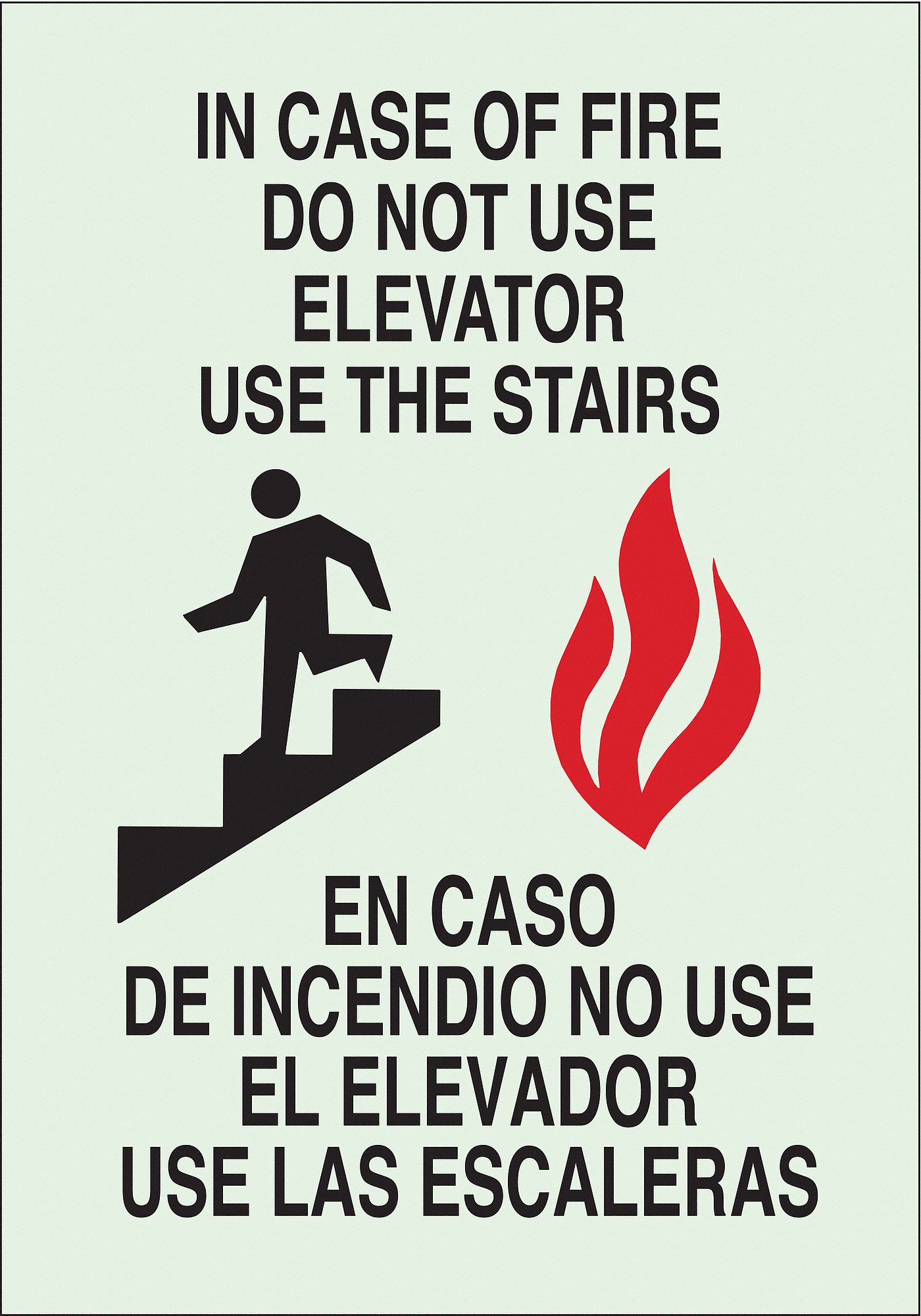 Sign, In Case Of Fire, 10"x7"