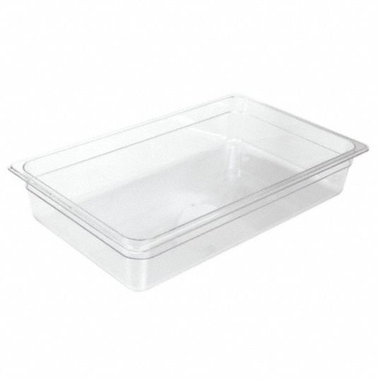 CRESTWARE Food Pan: Full Size, Polycarbonate - 41G543|FP16 - Grainger