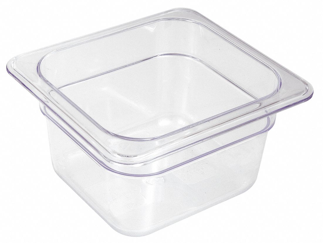 CRESTWARE, Sixth Size, Rectangular, Food Pan - 41G556|FP62 - Grainger